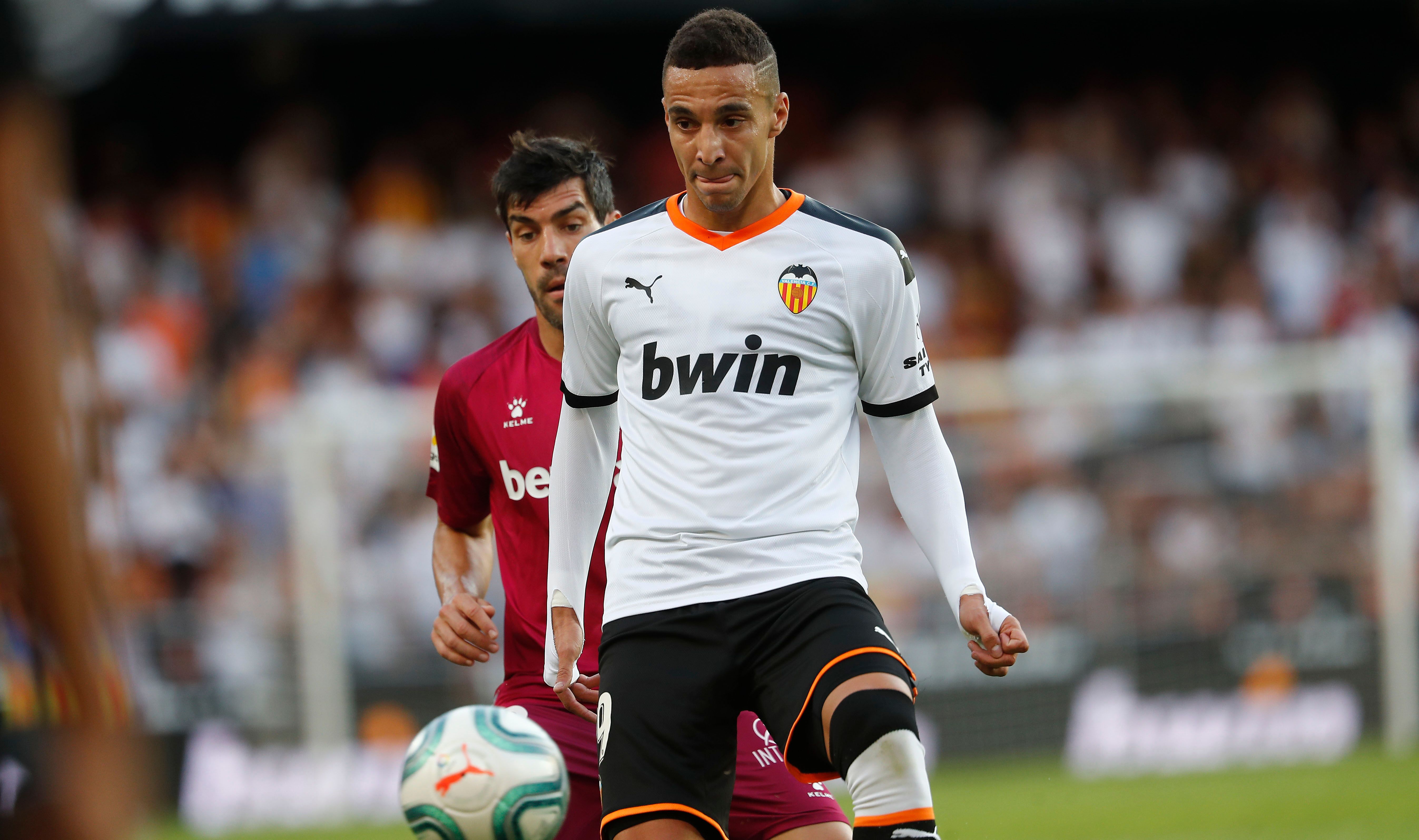 Rodrigo Moreno no pudo marcar en el Valencia - Alavés.
