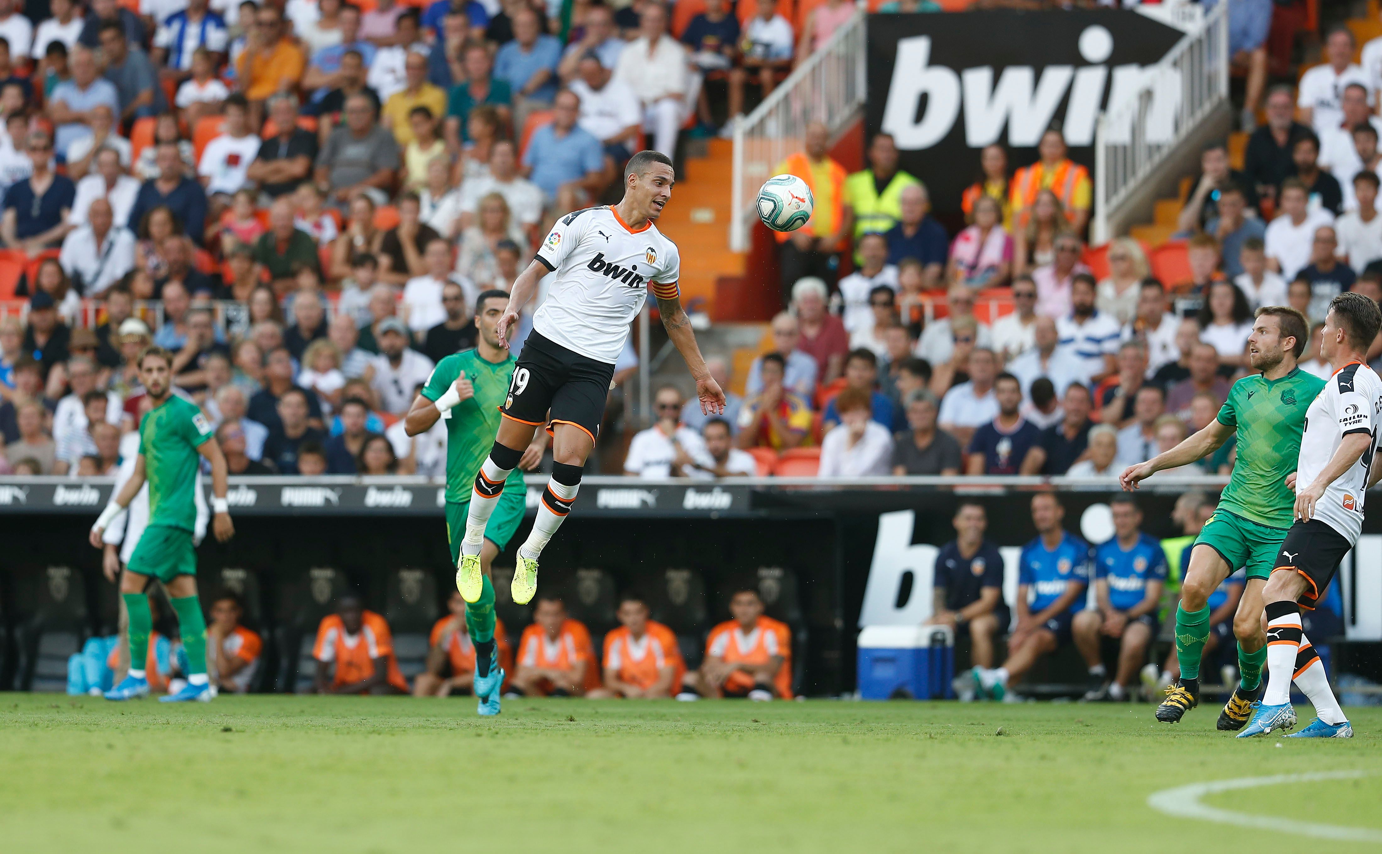  Rodrigo Moreno en el Valencia CF-Real Sociedad de la primera jornada.