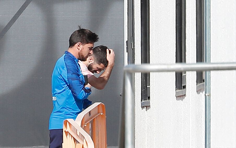  Gayà  en el entrenamiento Valencia CF 27 febrero