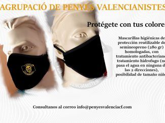  La nueva mascarilla blanquinegra.