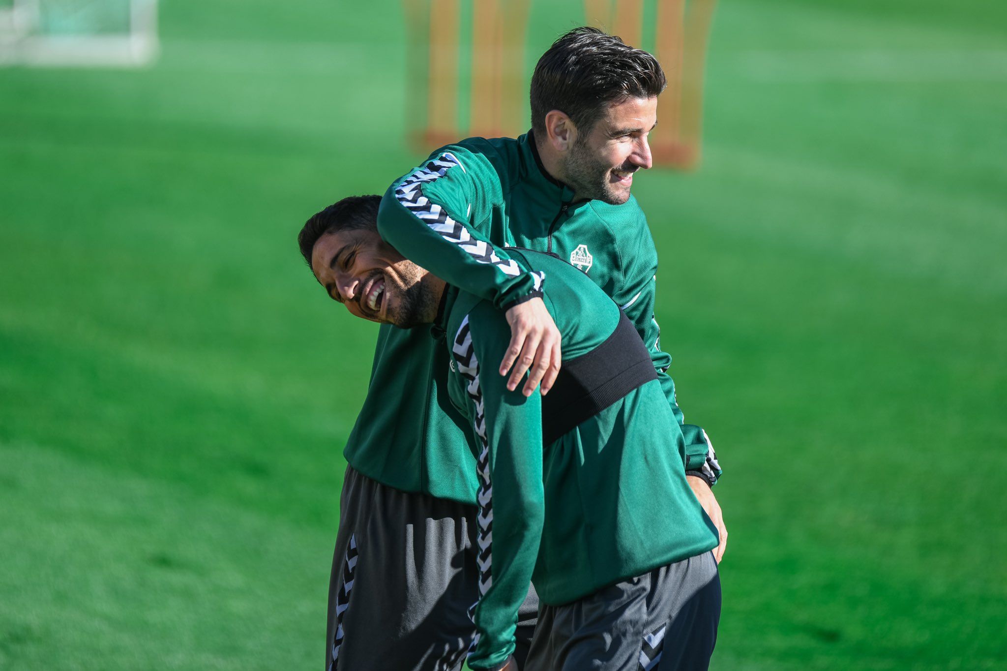  El exvalencianista Antonio Barragán en un entrenamiento (Elche CF)