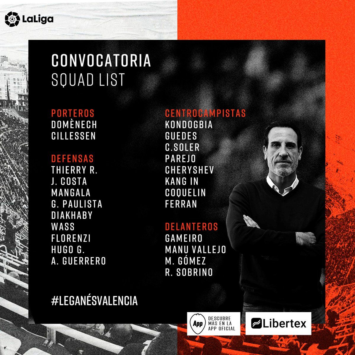 Convocatoria del Valencia CF