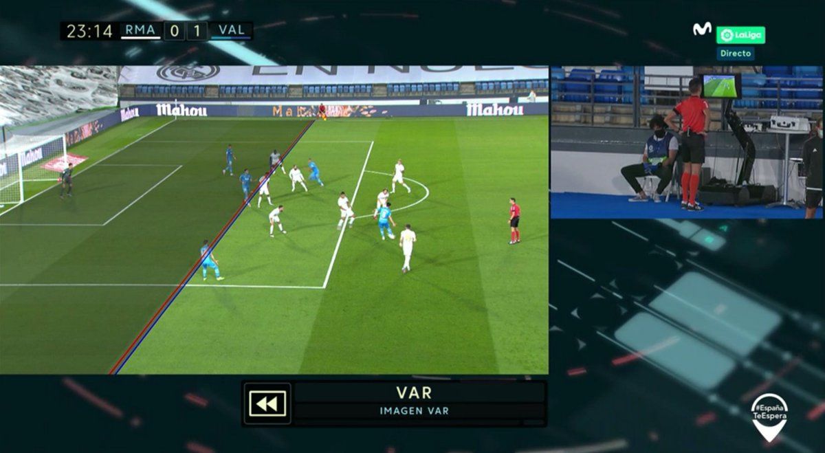  Gol anulado por el VAR del que se ha quejado Javier Clemente.