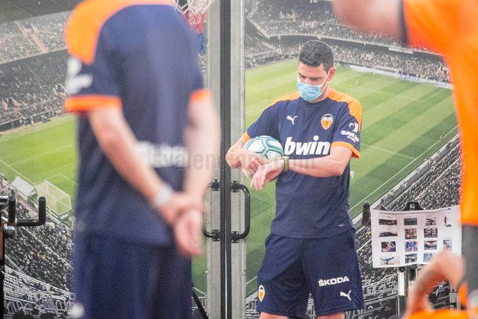  Javi Gracia en la sesión.