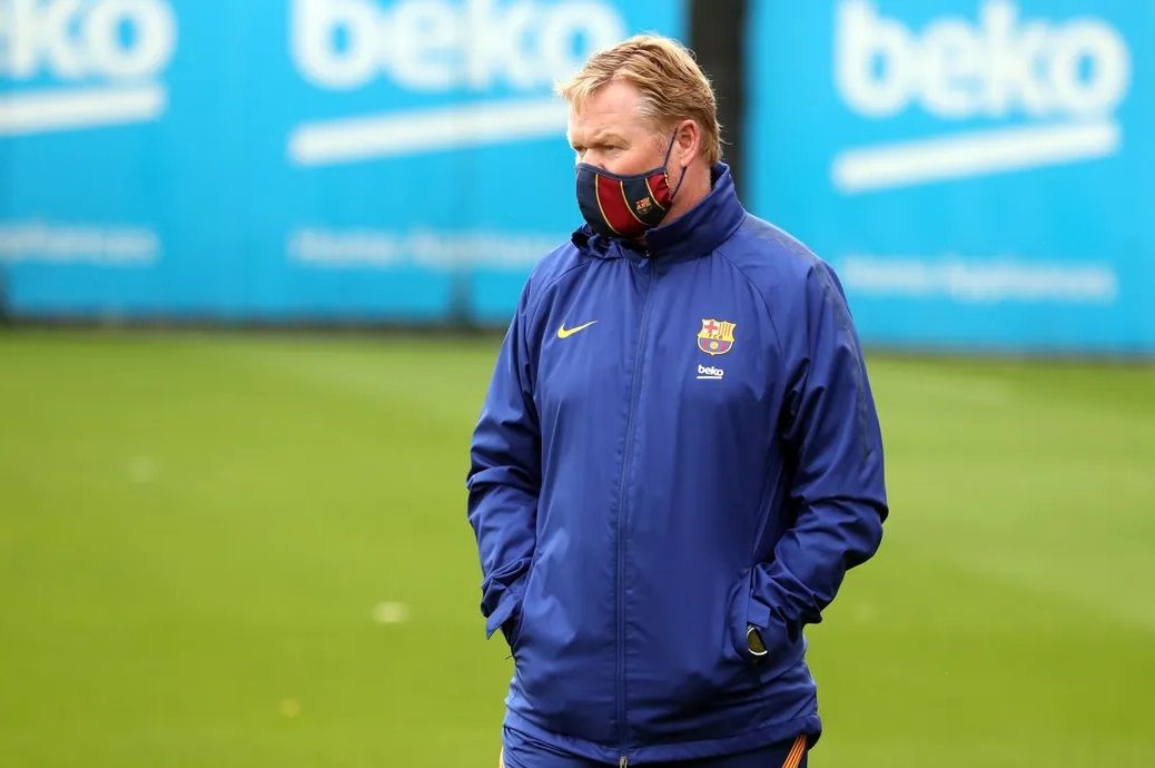  Ronald Koeman, en una sesión del Barcelona.