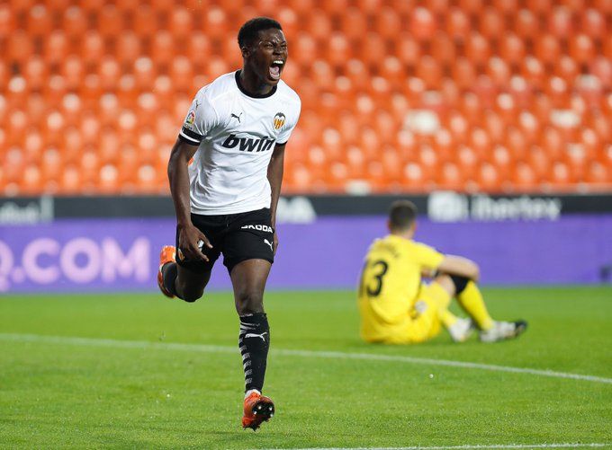  Yunus Musah celebra su gol ante el Getafe