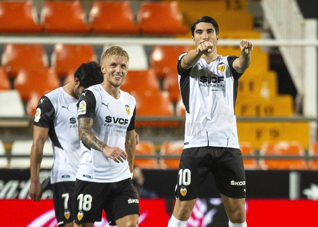 Alegría gol de Carlos Soler