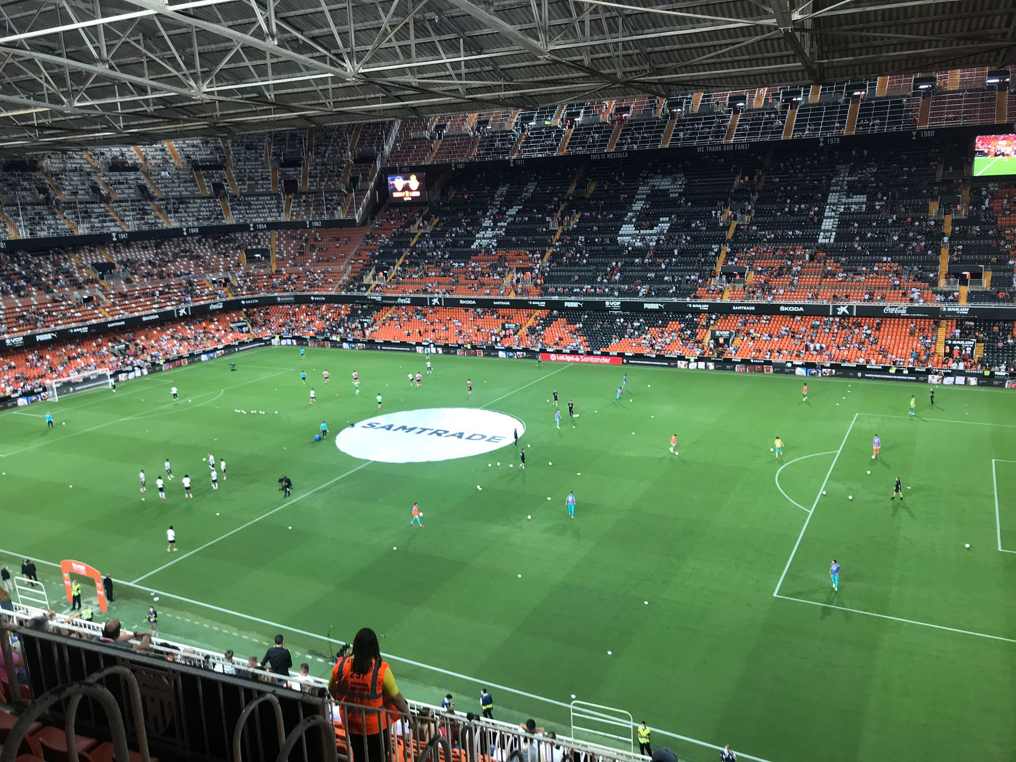 Ambiente en Mestalla