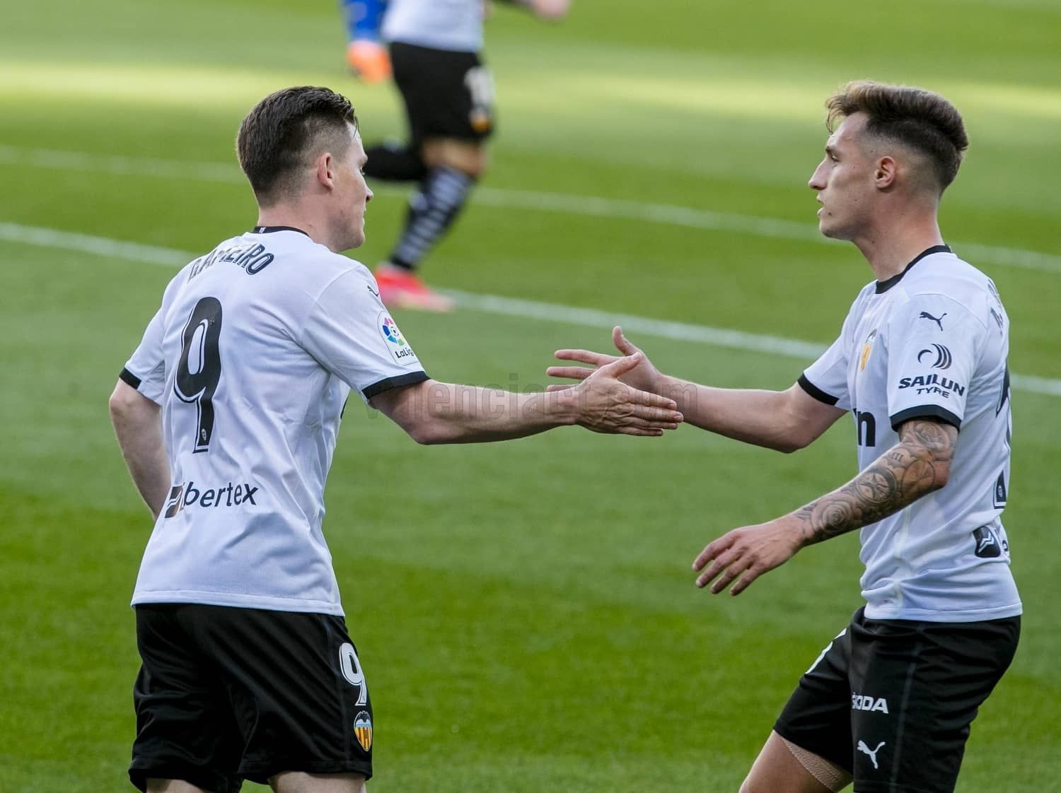 Gameiro en el Cádiz CF - Valencia CF.