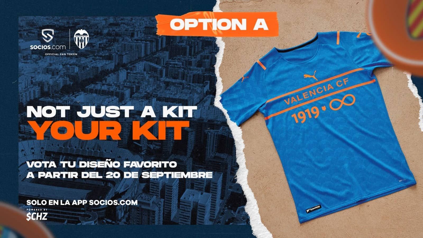  Camiseta del Valencia, primera propuesta