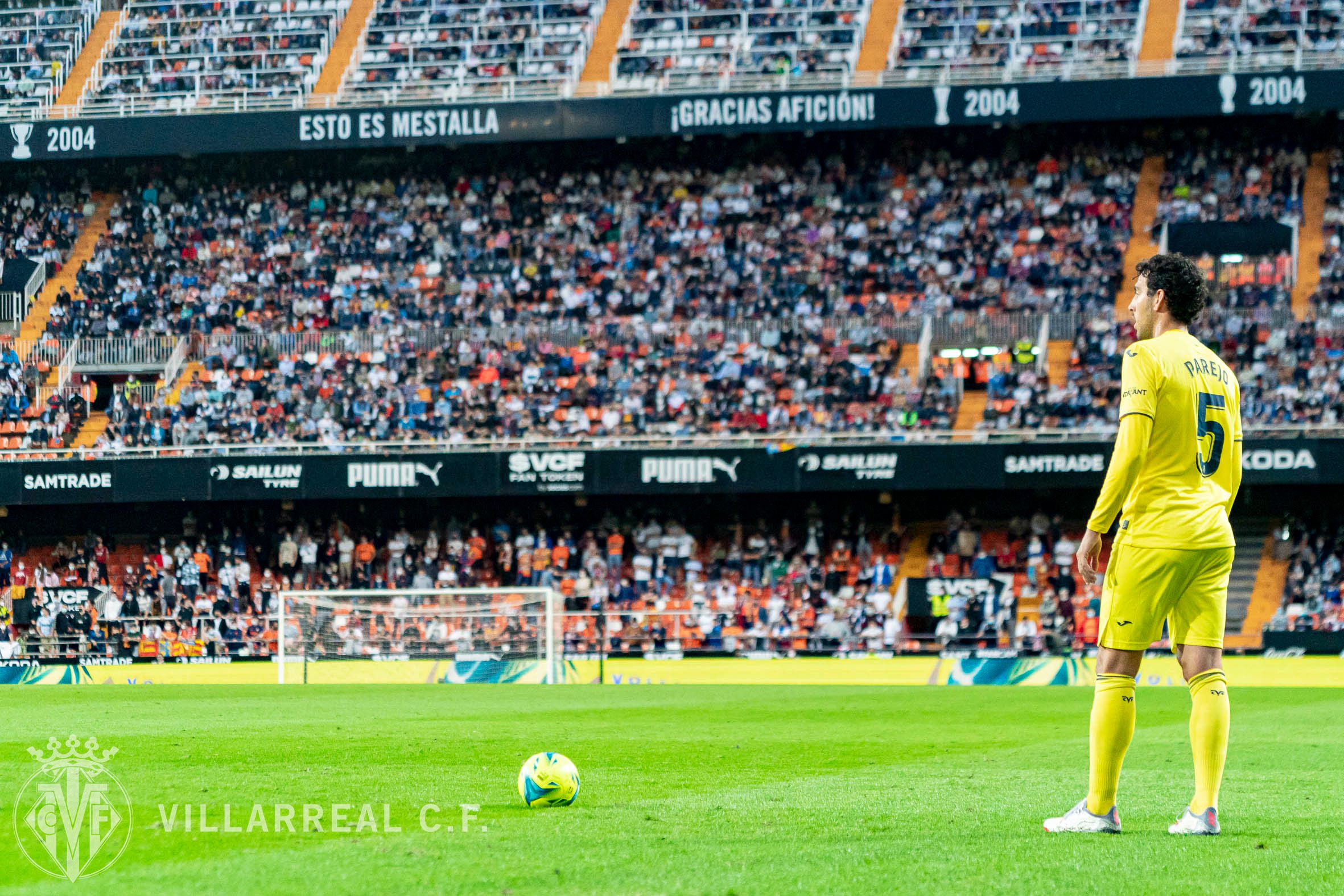 Dani Parejo en Mestalla
