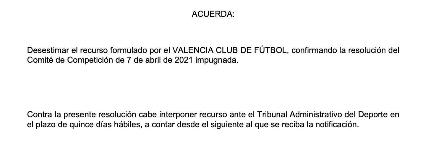  El acta de Apelación