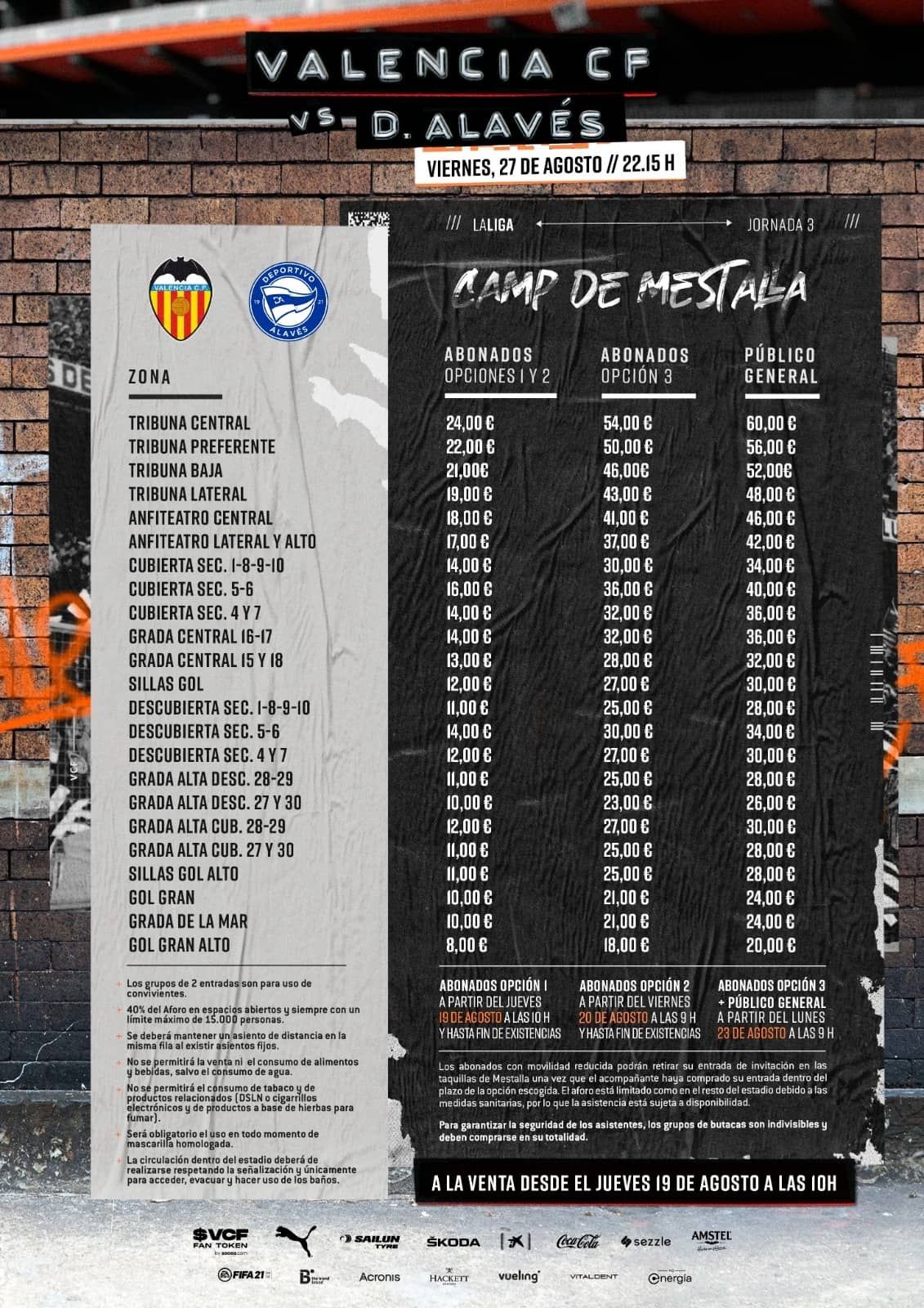  Entradas Valencia-Alavés