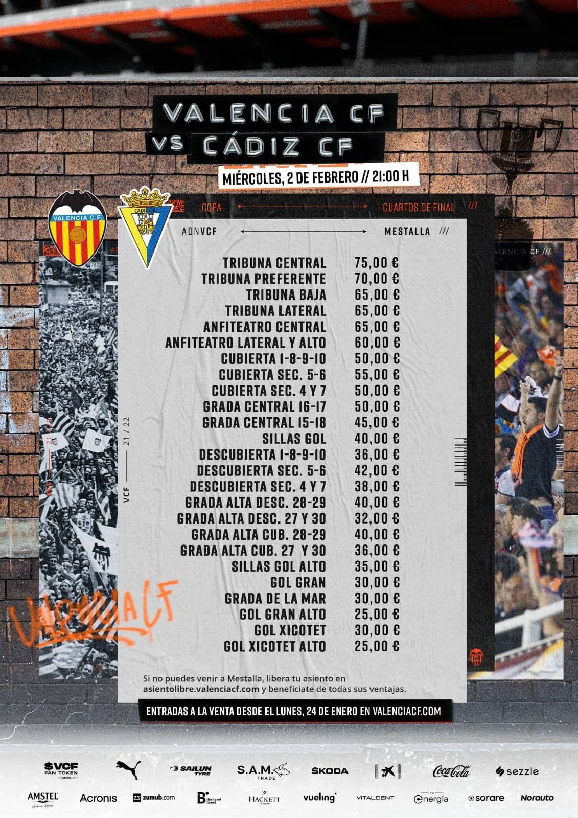  Entradas Valencia-Cádiz