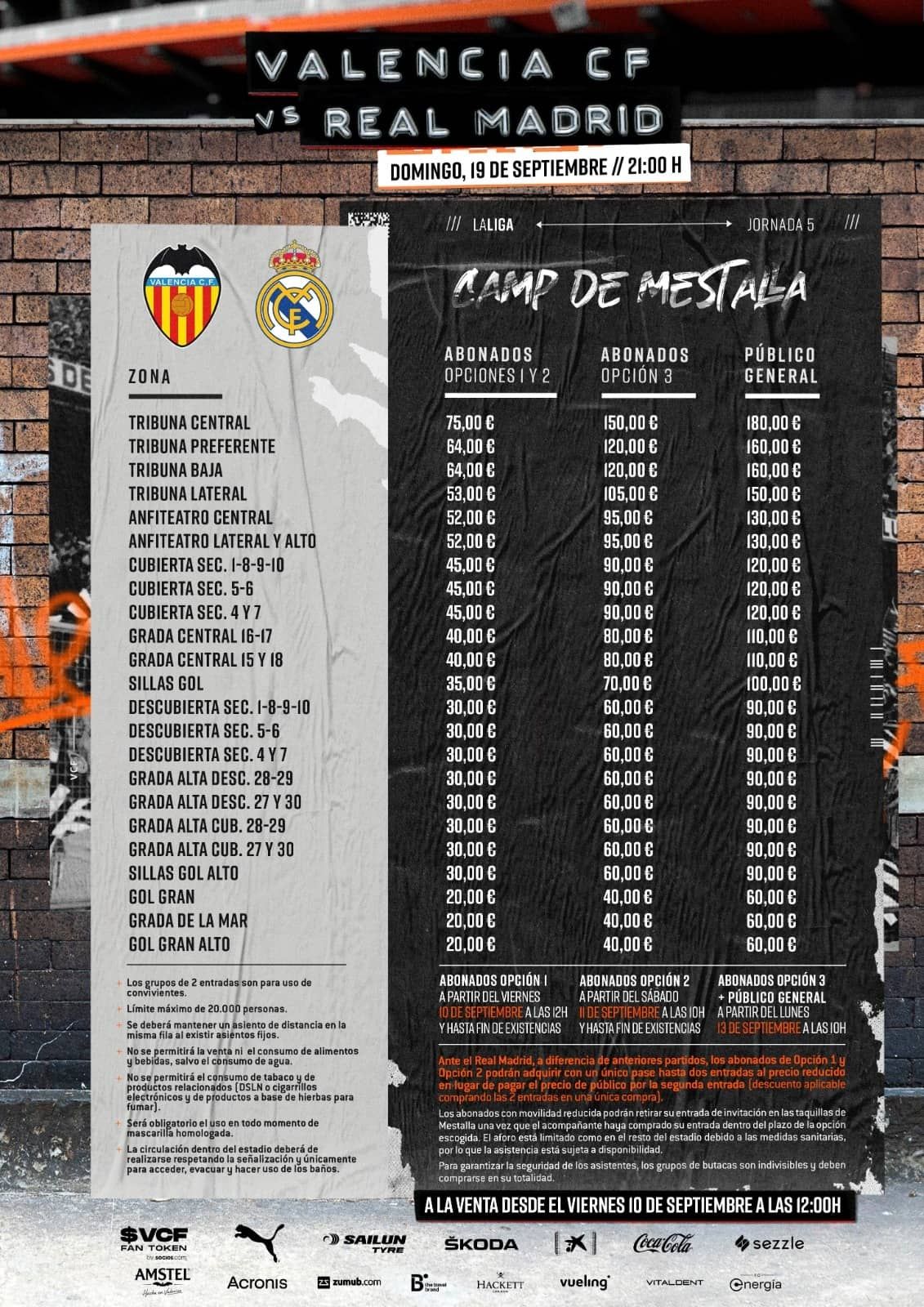  Entradas Valencia-Real Madrid