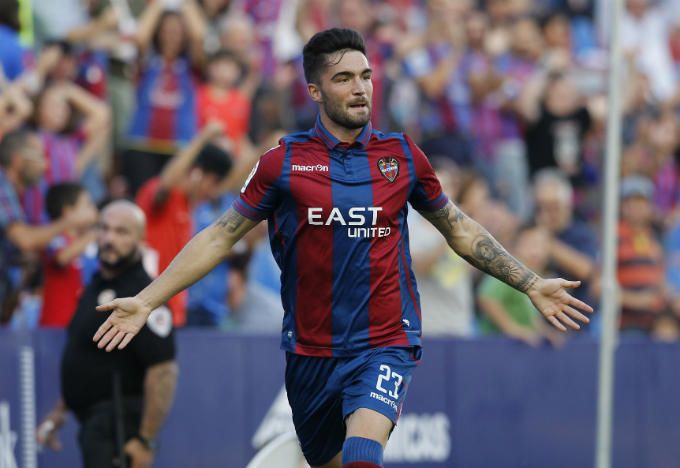  Jason con la camiseta del Levante UD de la temporada 16/17.