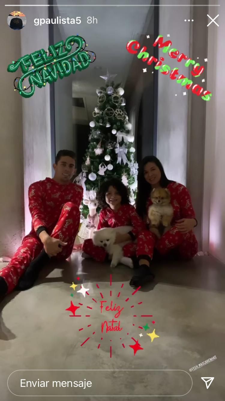 Gabriel Paulista pasó las Navidades sonriente