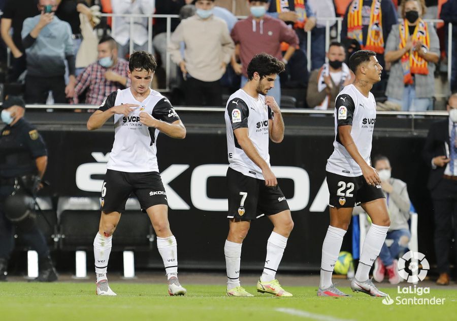 Gol de Guillamón en el Valencia CF - Villarreal CF
