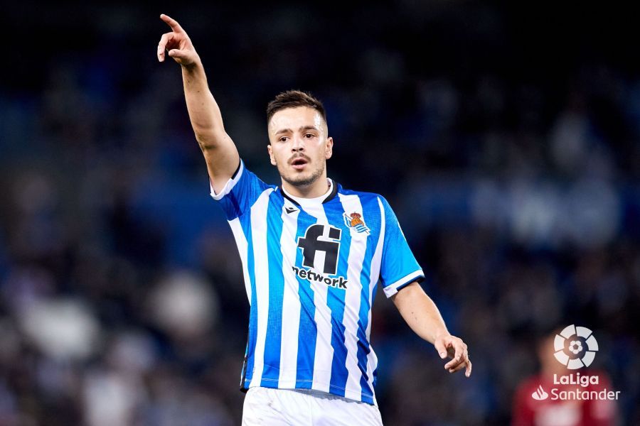  Gorosabel, durante el Real Sociedad-Valencia.