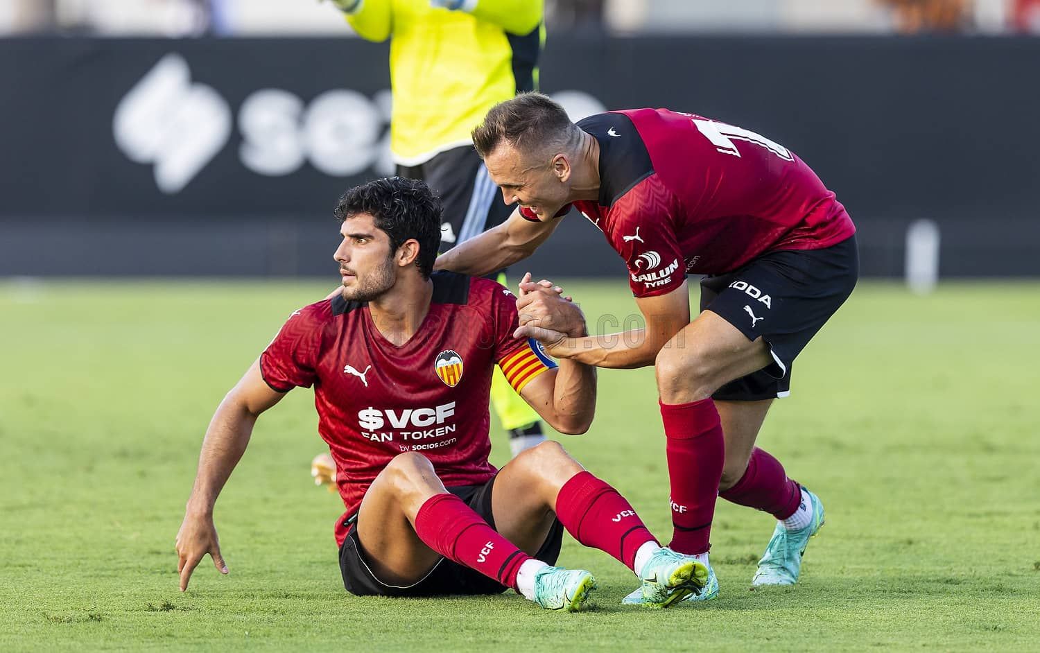  Guedes capitán en el Valencia CF - Cartagena, segunda parte