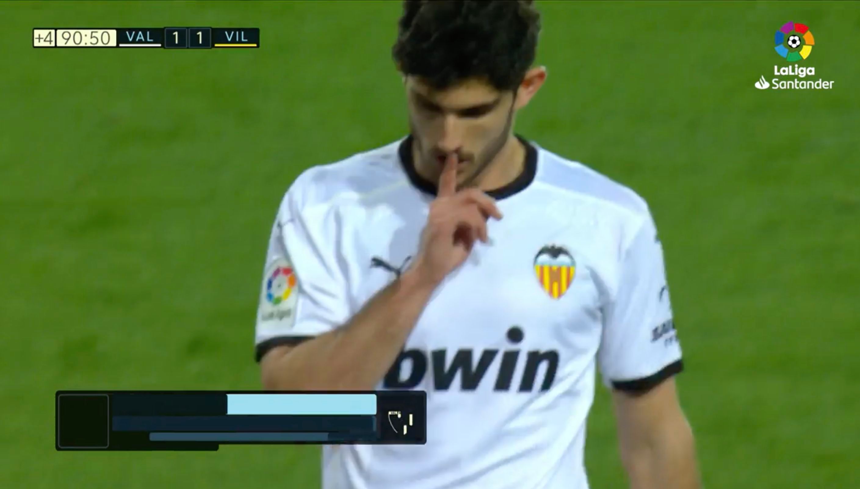  Guedes manda callar tras el gol