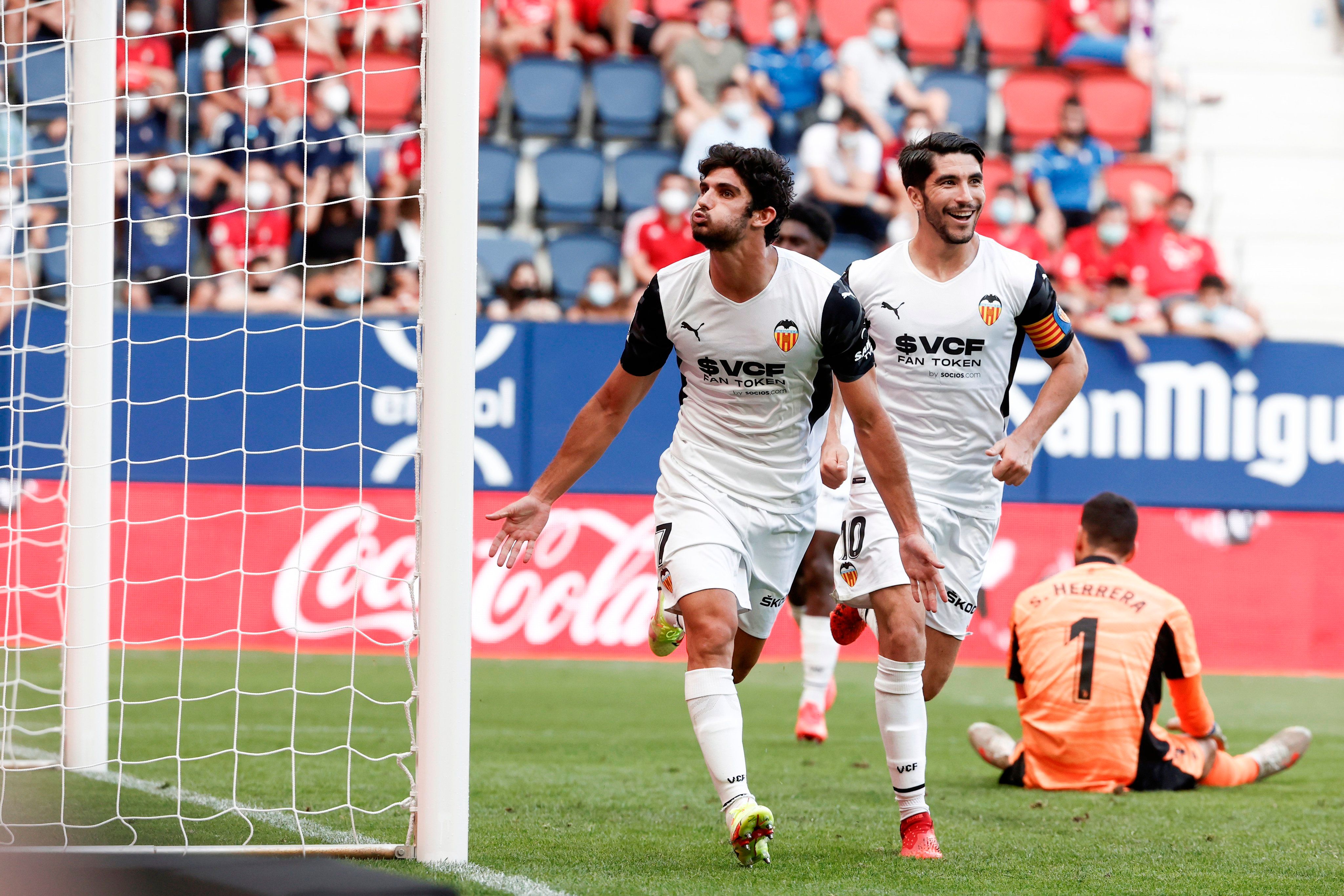  Guedes marca ante Osasuna