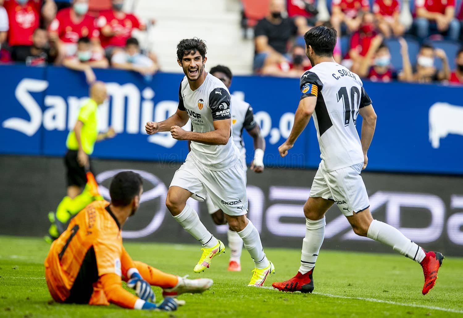  Guedes marca ante Osasuna