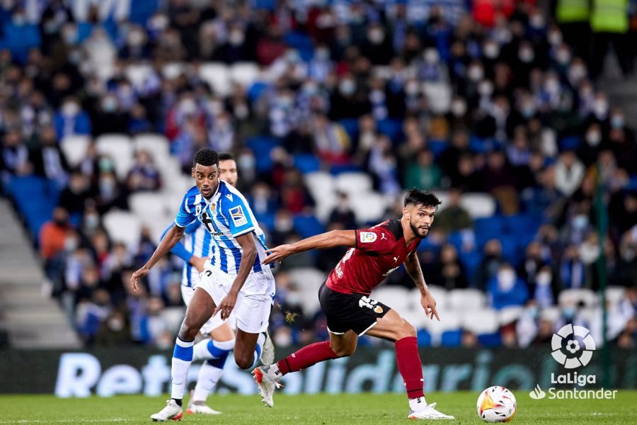  Isak, durante el Real Sociedad-Valencia.