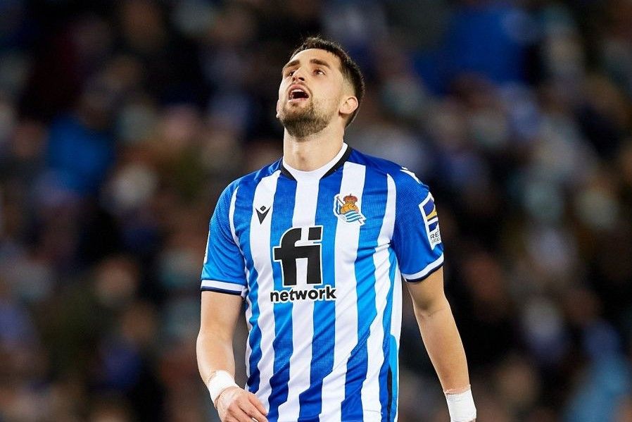 Januzaj se lamenta durante el Real Sociedad-Real Madrid.