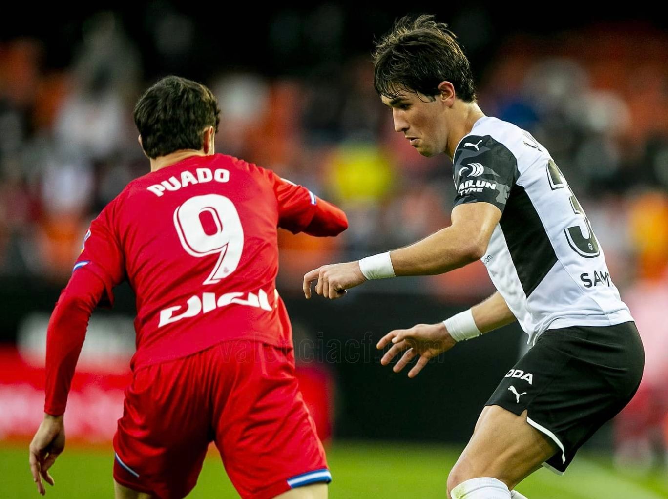  Jesús Vázquez, durante el Valencia-Espanyol.