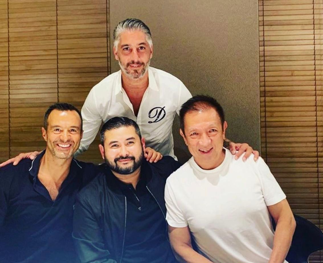 Jorge Mendes, Peter Lim, el Príncipe de Johor y Martín Prest