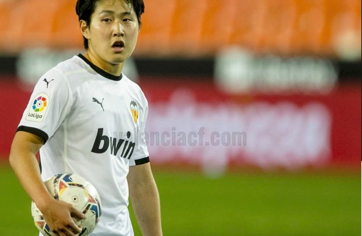  Kang In Lee en el Valencia-Celta