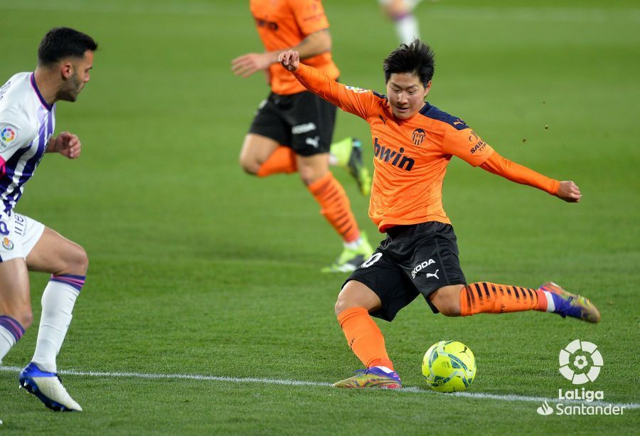  Kang in Lee en el Valladolid-Valencia