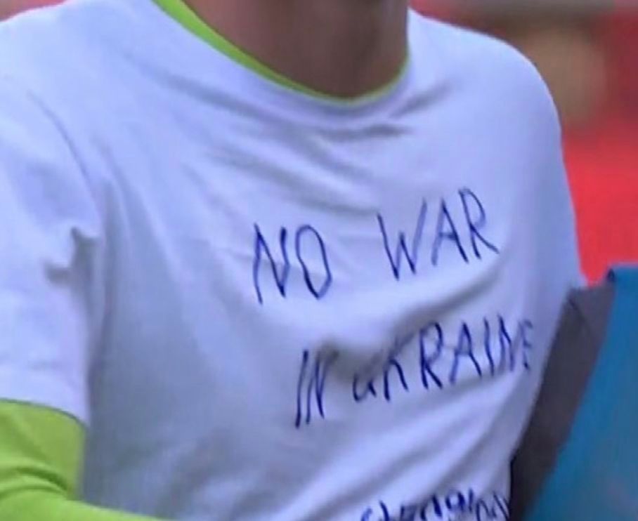  La camiseta de Giorgi Mamardashvili con el No a la Guerra