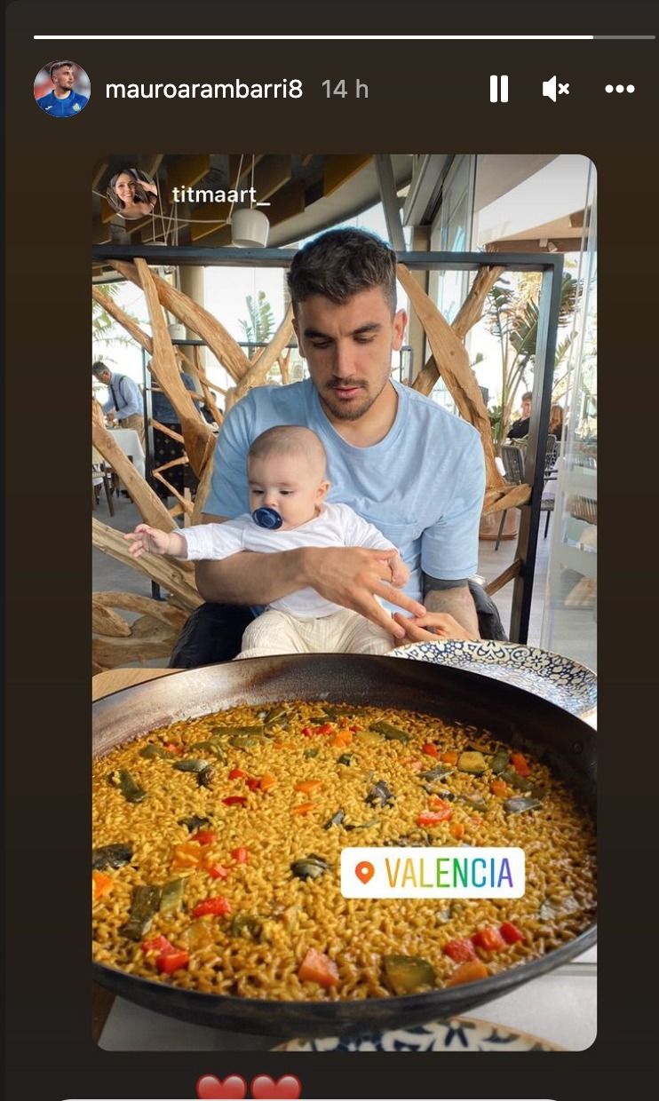 La historia que compartió Arambarri en su Instagram.