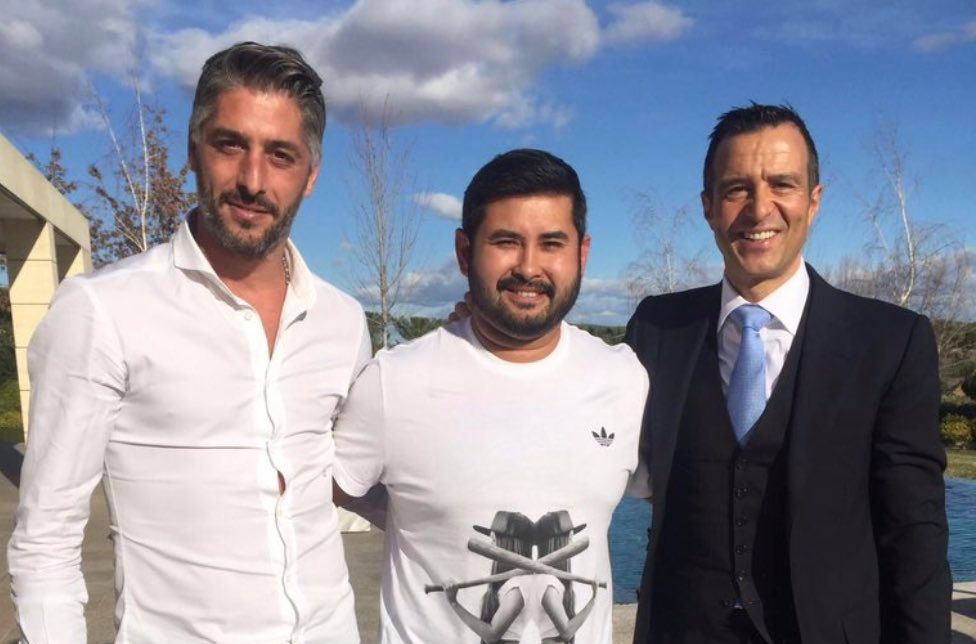Martín Prest, el Príncipe de Johor y Jorge Mendes