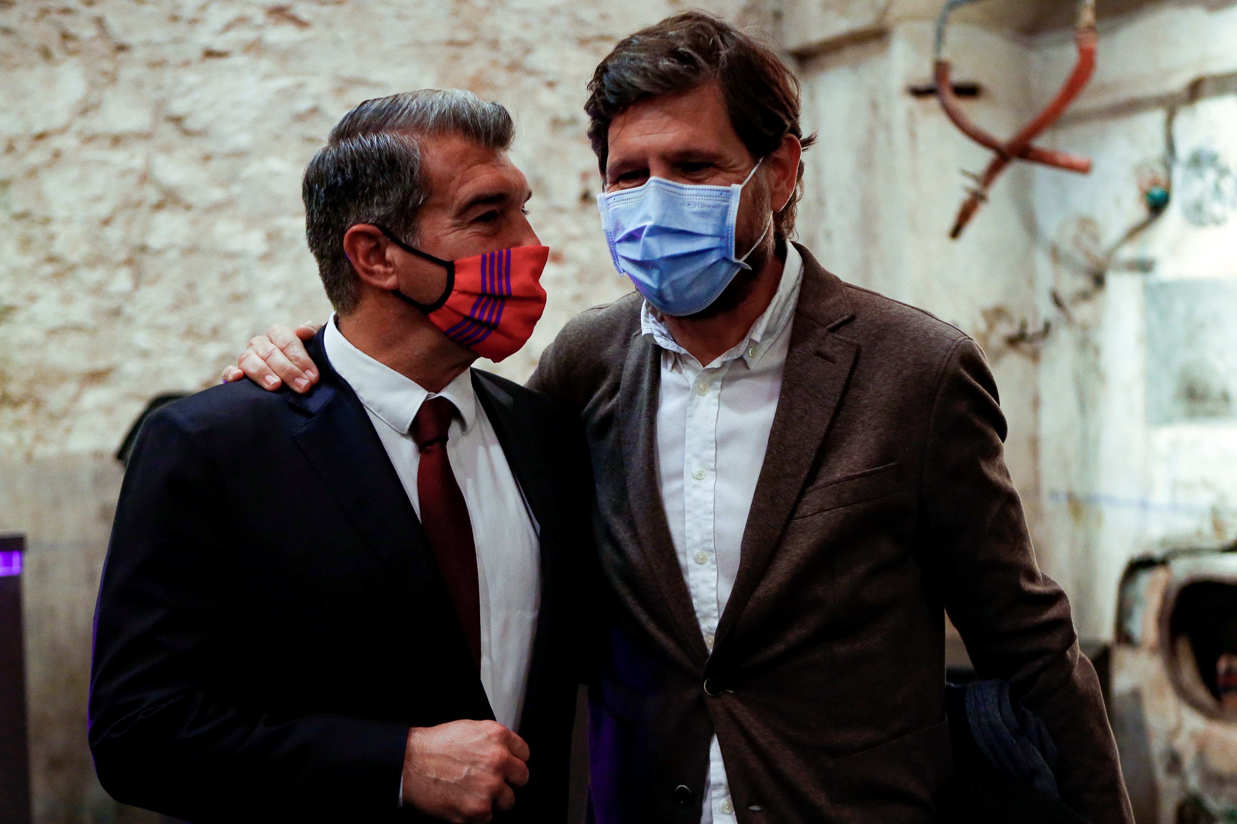  Mateu Alemany en la presentación de Joan Laporta