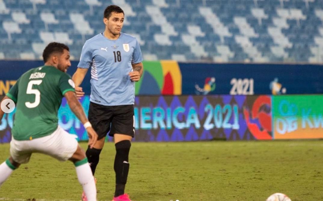  Maxi Gómez debutó con Uruguay en el tercer partido, luego no ha vuelto a salir