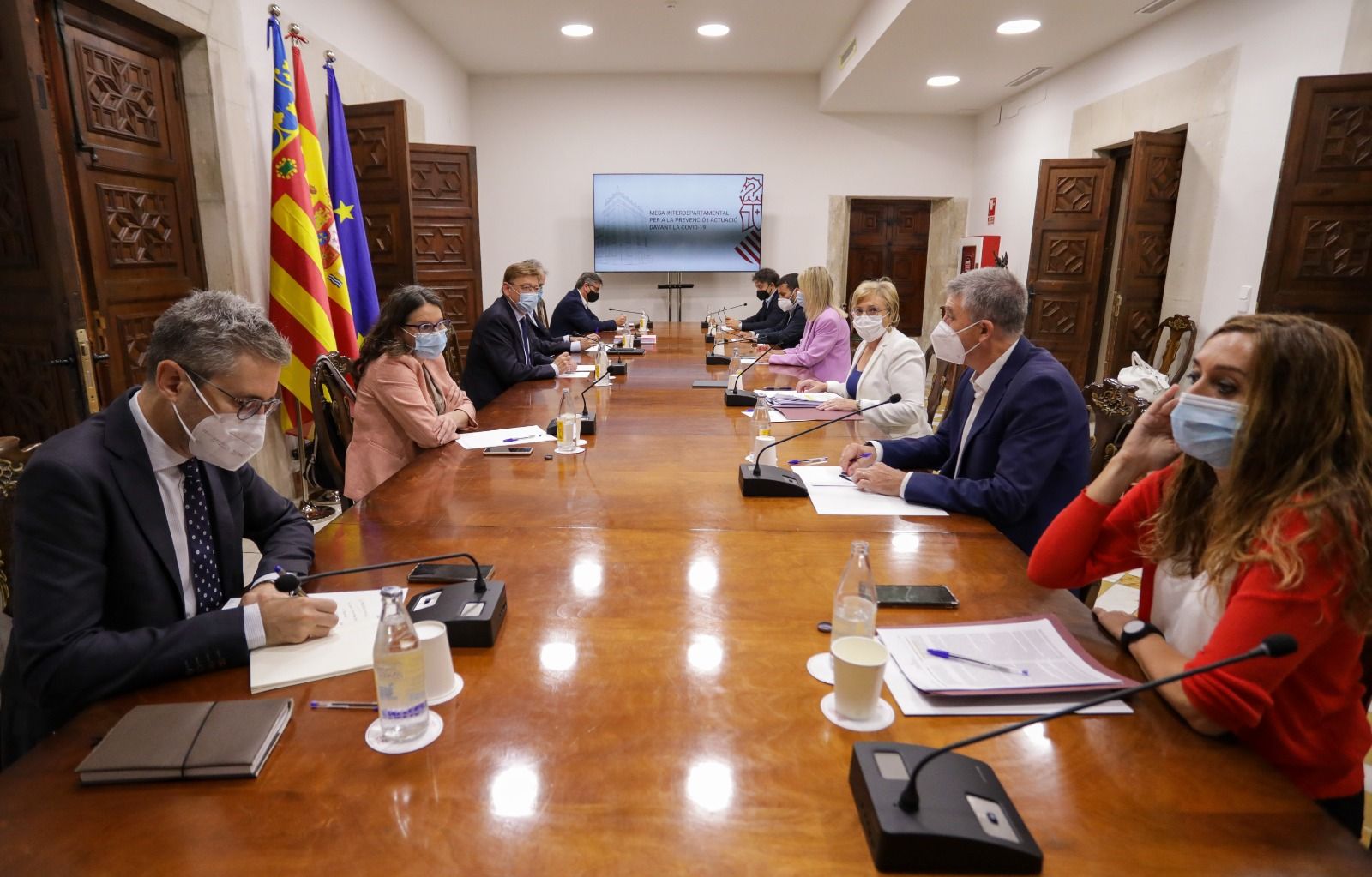 Mesa Interpedartamental de la Generalitat para la prevención del coronavirus