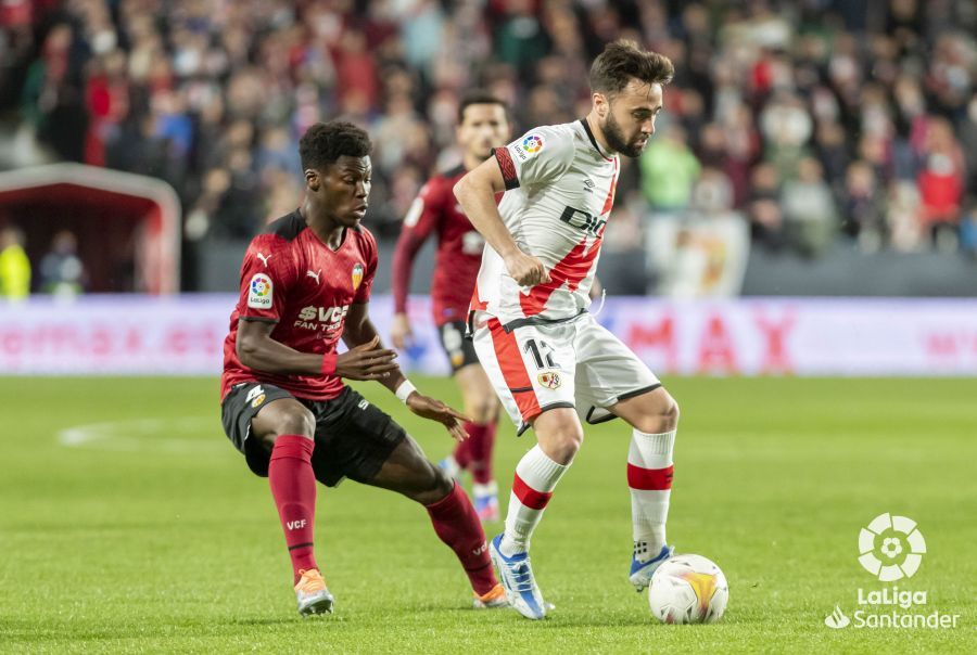Musah, durante el Rayo-Valencia.