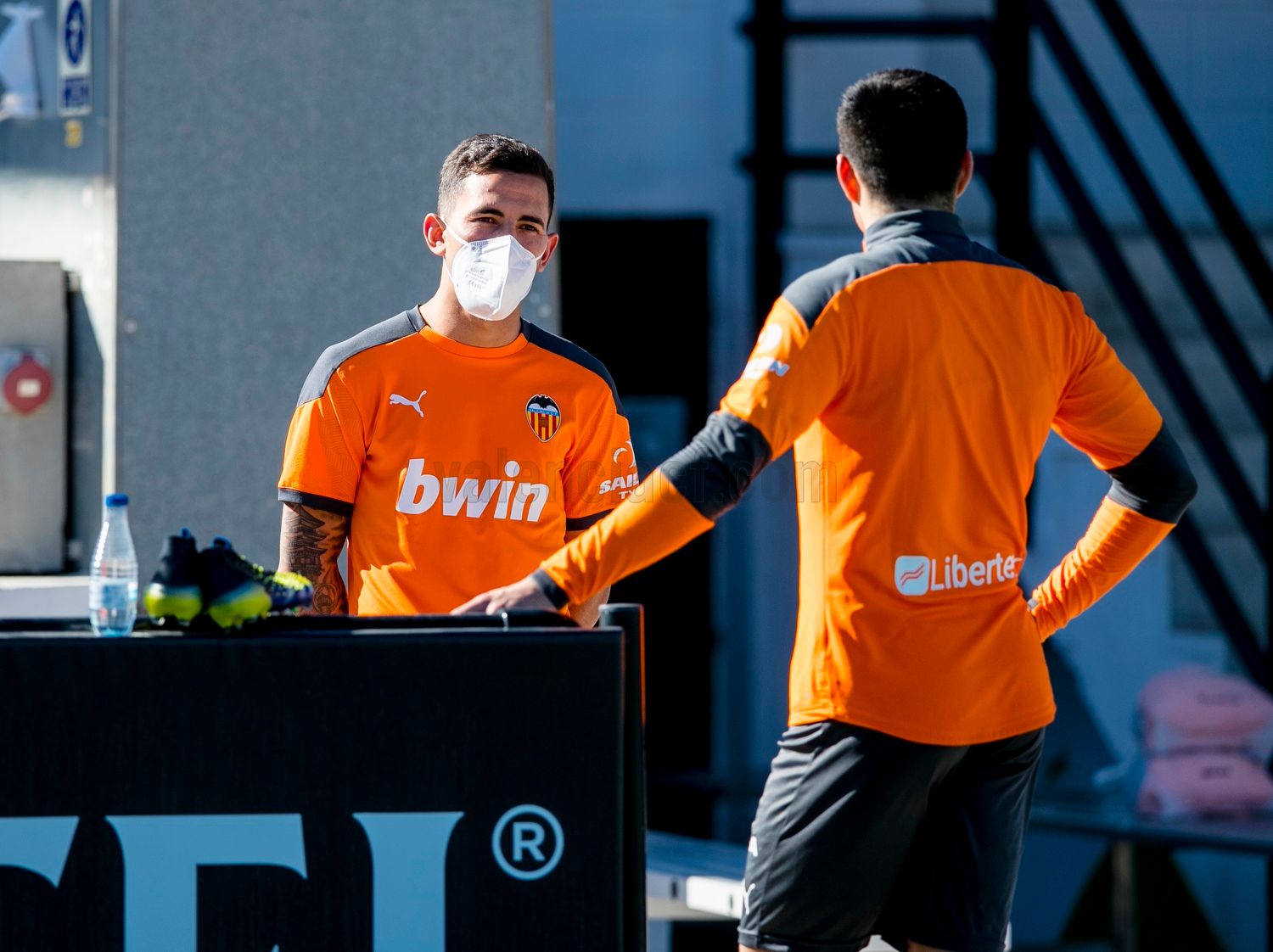  Oliva y Maxi Gómez compañeros en la plantilla del Valencia CF