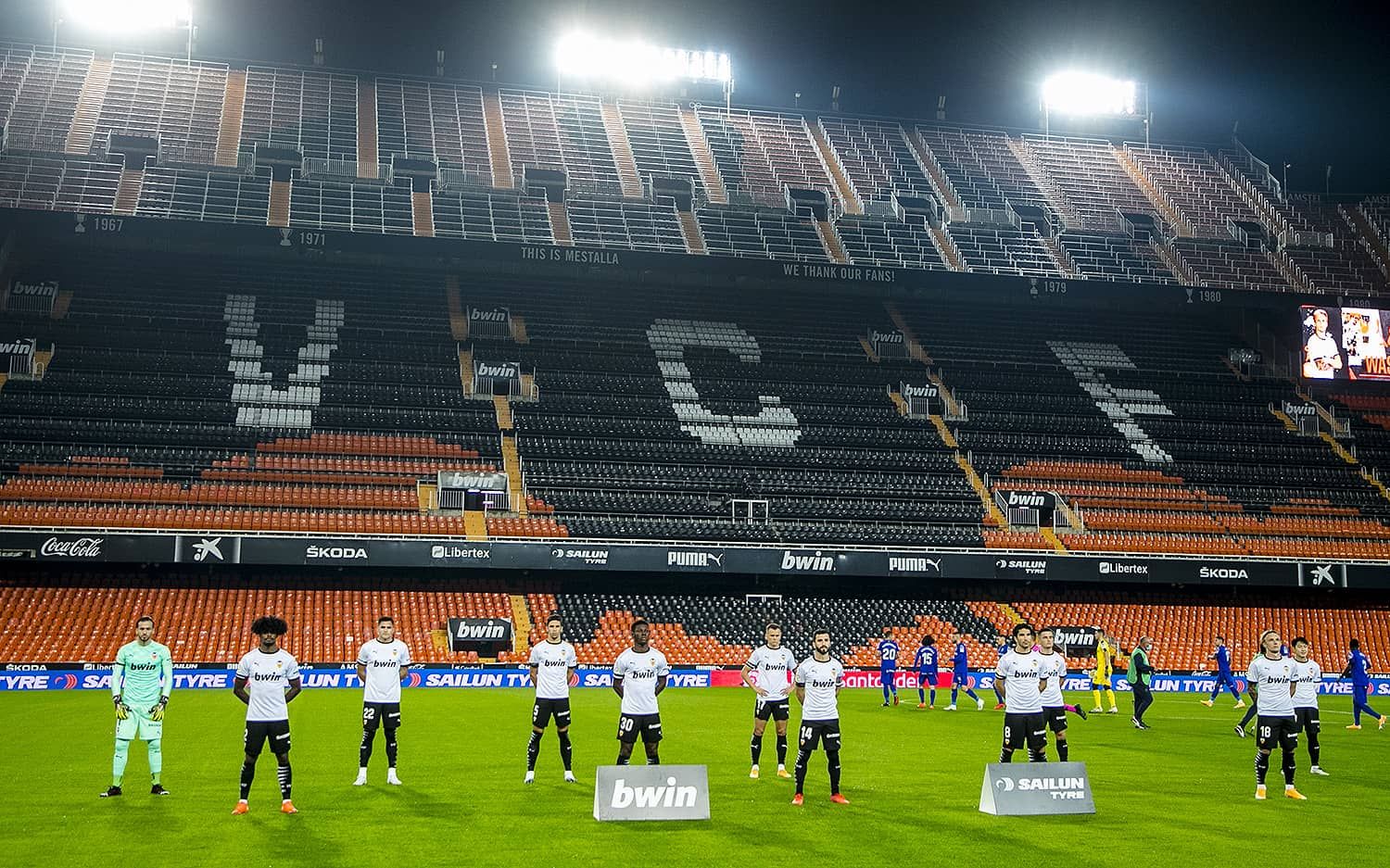  Once titular del Valencia CF ante el Getafe