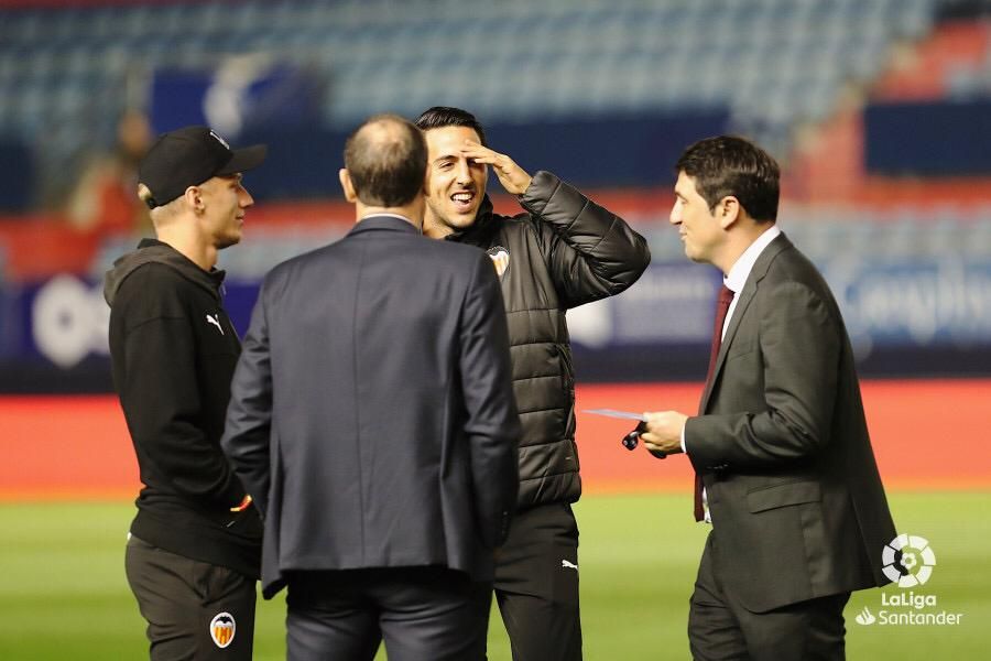 Braulio Vázquez en un Osasuna-Valencia CF
