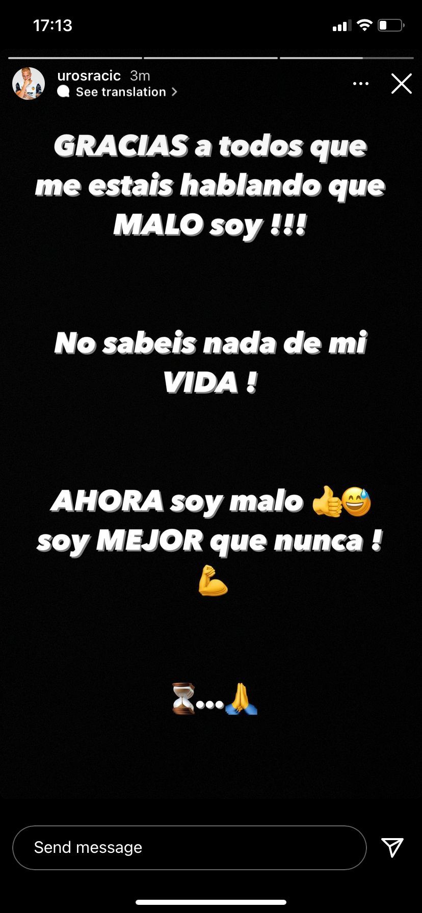 Racic se calienta
