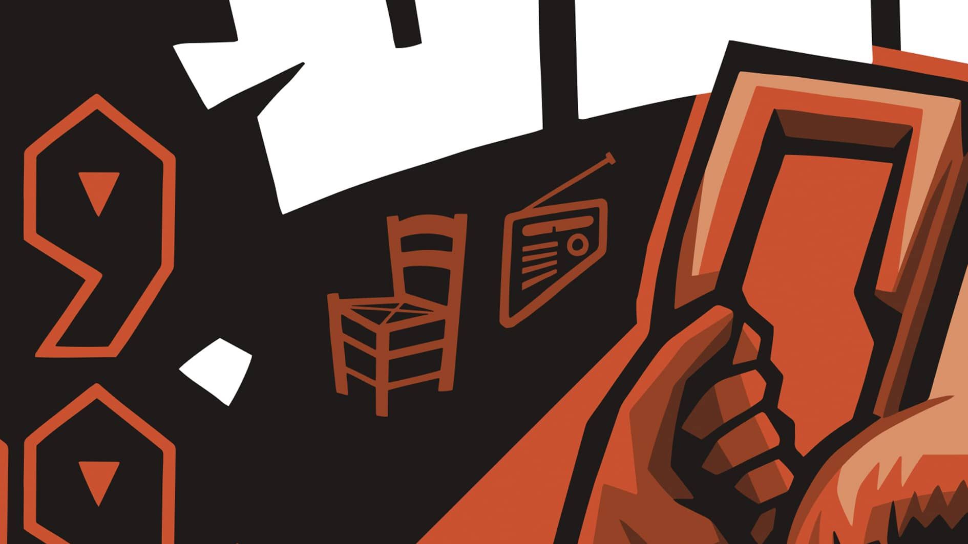  Silla de enea en la lona