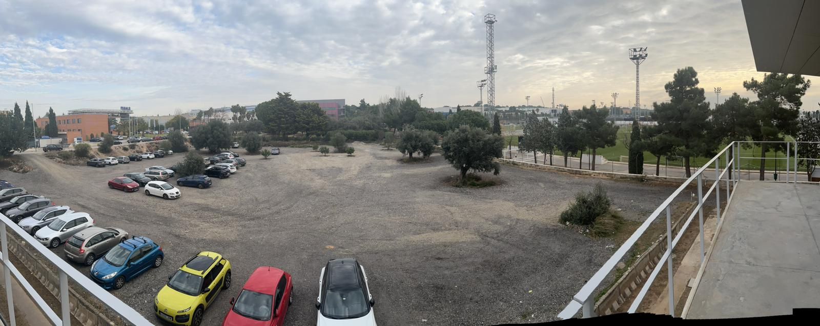  Terrenos dónde irá el Centro Médico junto a la Ciudad Deportiva tomada desde el edificio anexo