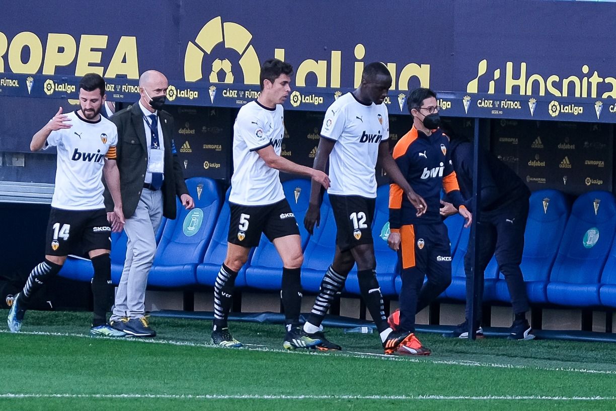  Trifulca en el Cádiz-Valencia CF.