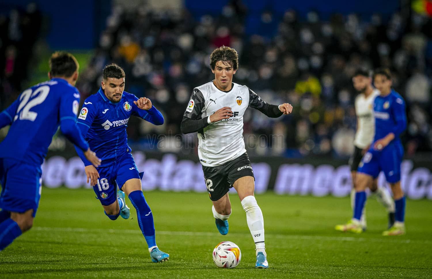  Jesús Vázquez en el Valencia CF - Getafe CF.