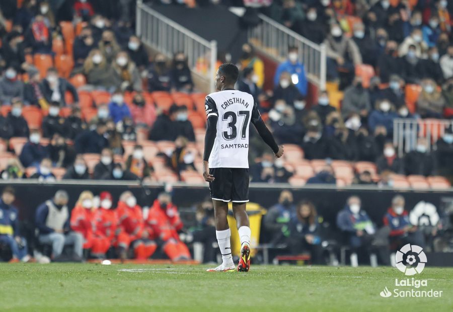  Mosquera en el Valencia CF - Sevilla FC.