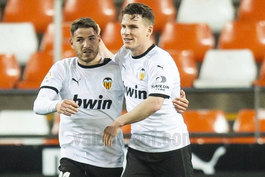 Vallejo y Gameiro en el Valencia-Celta